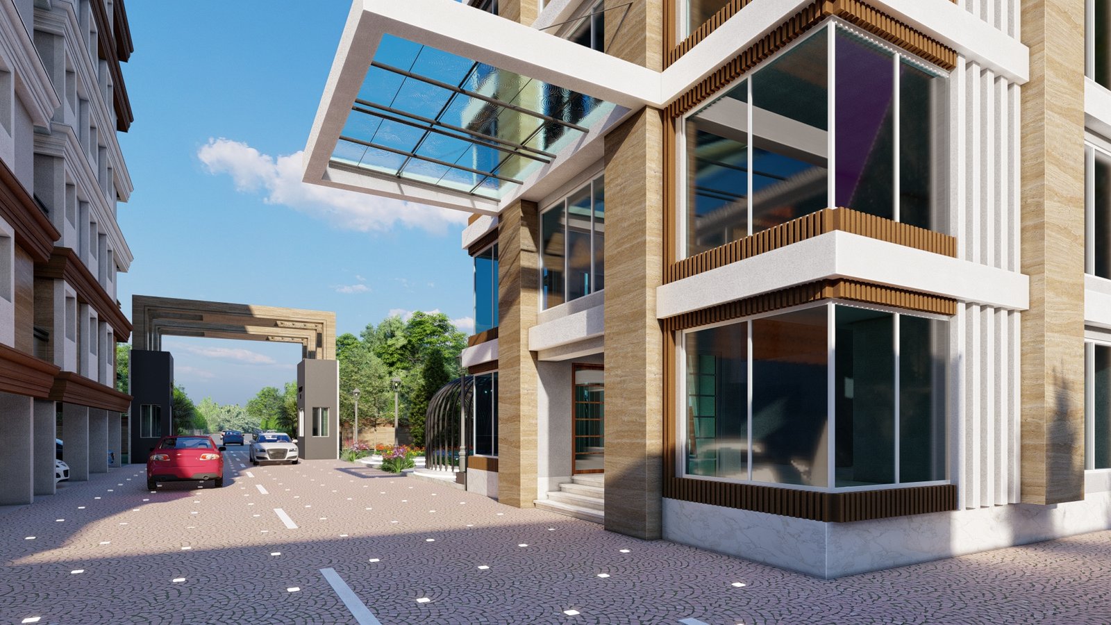 Club 25 & Cantilevered Canopy